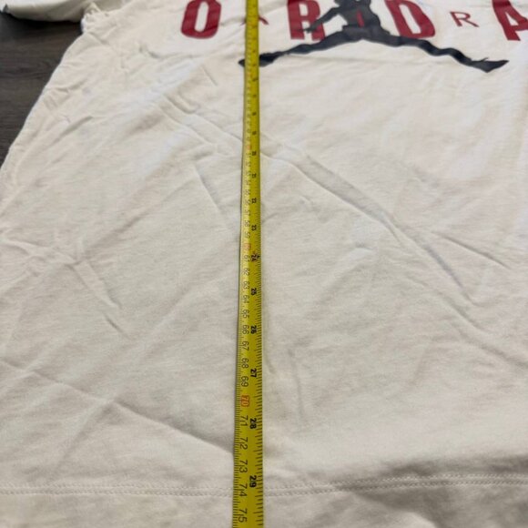 Michael Jordan Air Stretch T-Shirt White Short Sleeve Graphic Tee Men’s Size XL - Picture 8 of 8